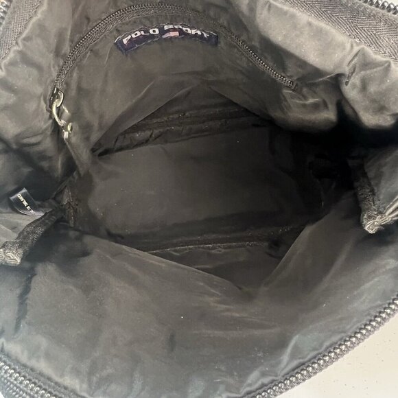 Ralph Lauren Red Polo Sport Messenger Beach Travel Tote Bag 90s Red Vintage - Picture 4 of 9